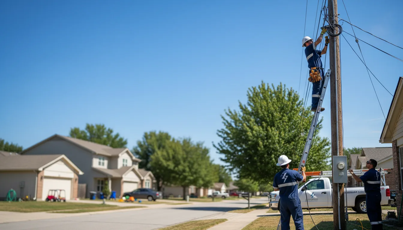 Residential electrician providing installation services in Lake Mills, WI